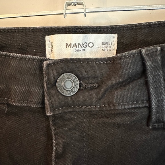 Mango MNG Black Jeans Women’s Size 6 - Picture 2 of 3